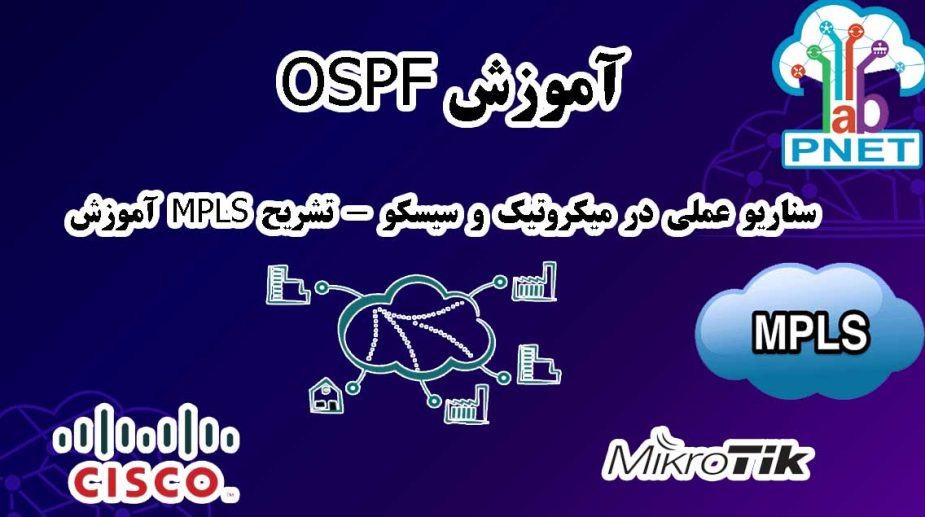 آموزش OSPF | سناریو عملی در میکروتیک و سیسکو + تشریح MPLS | پیاده‌سازی حرفه‌ای در شبکه